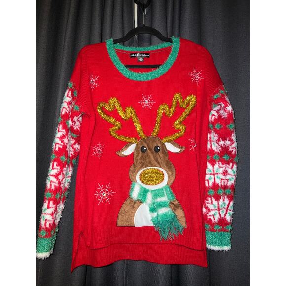 Ugly Christmas Sweater Sweaters - Ugly Christmas Sweater Xmas Size Medium